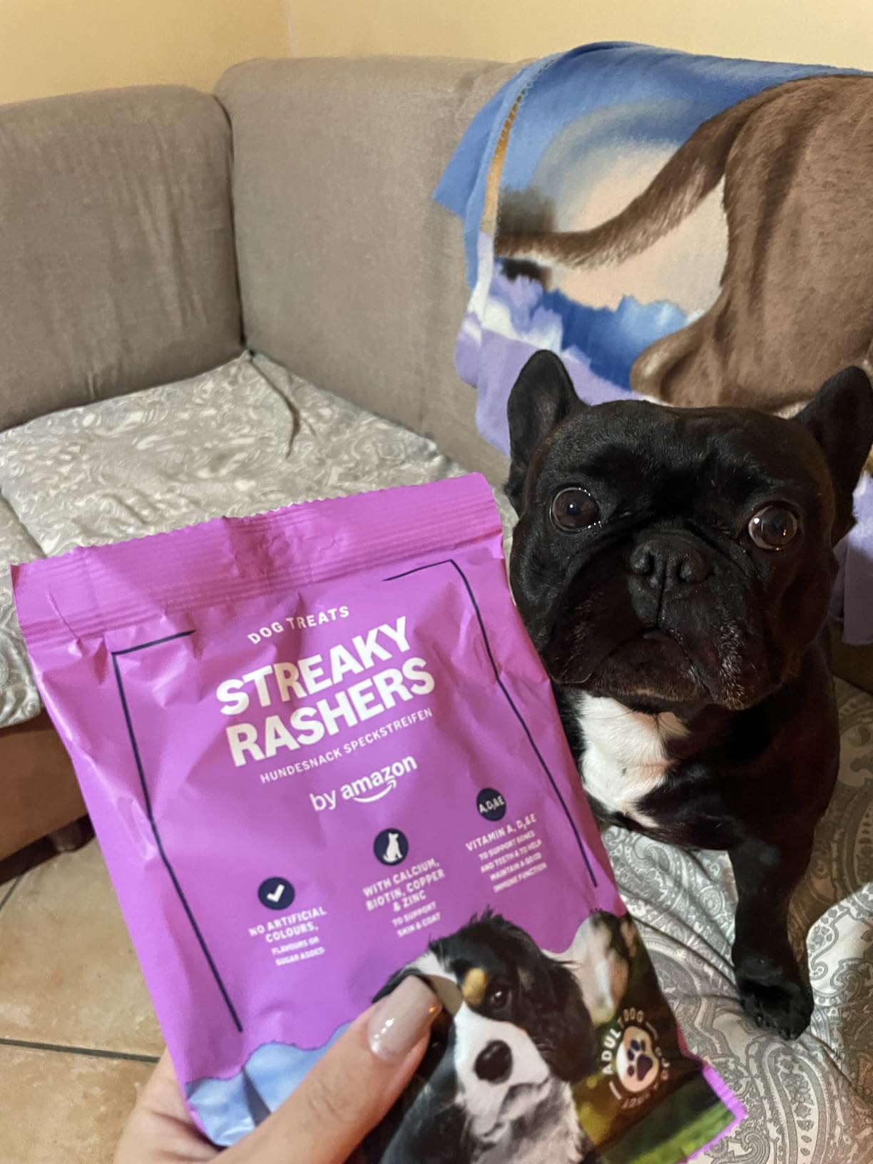 by Amazon Streaky Rashers snack cani 85 g pancetta