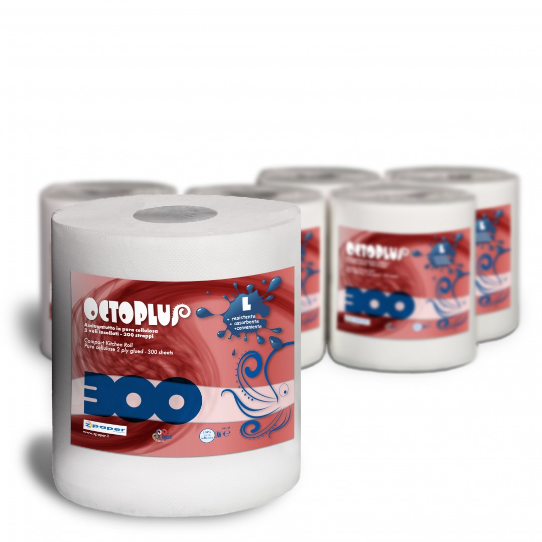 Zpaper P300 Octoplus asciugatutto 6 rotoli 300 strappi