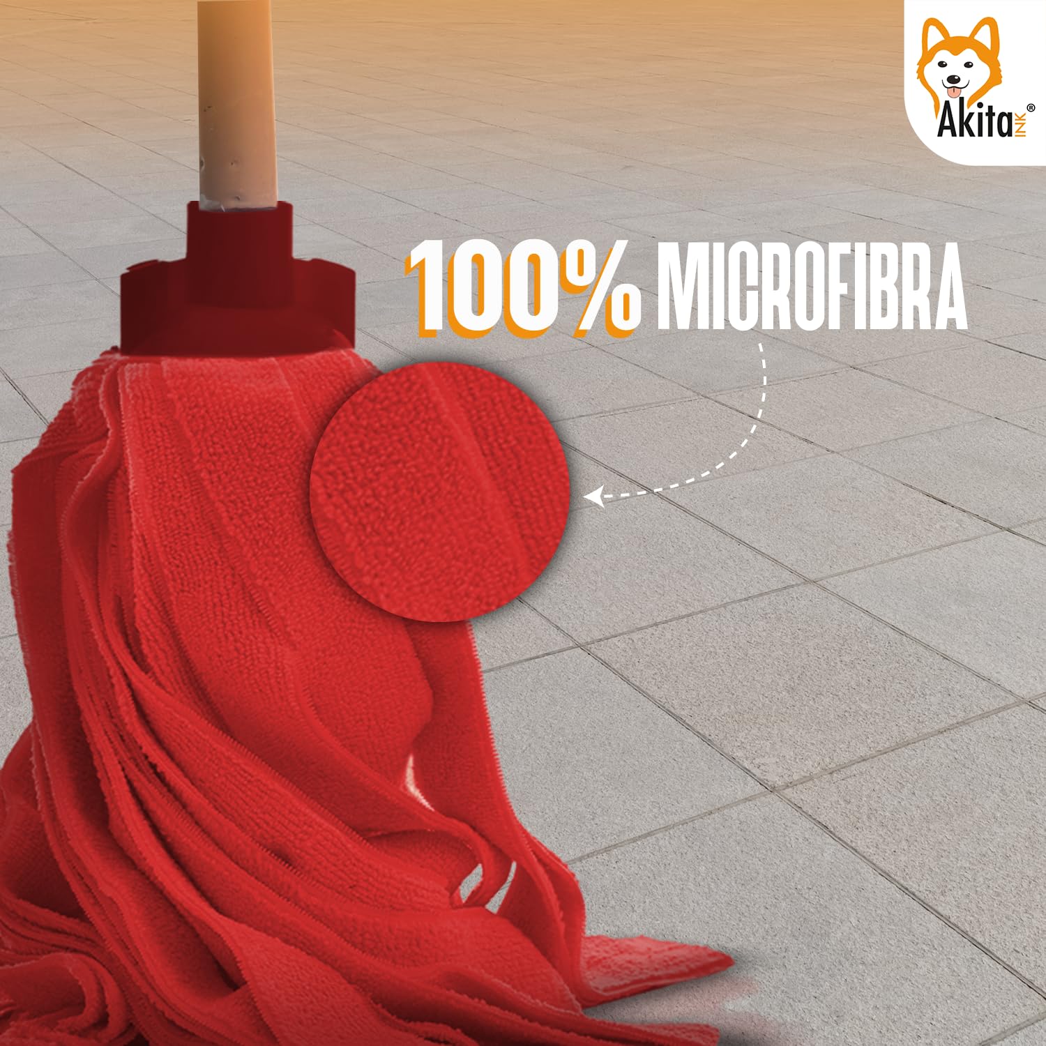 Akitaink MOP Super mocio microfibra 3 pezzi universale