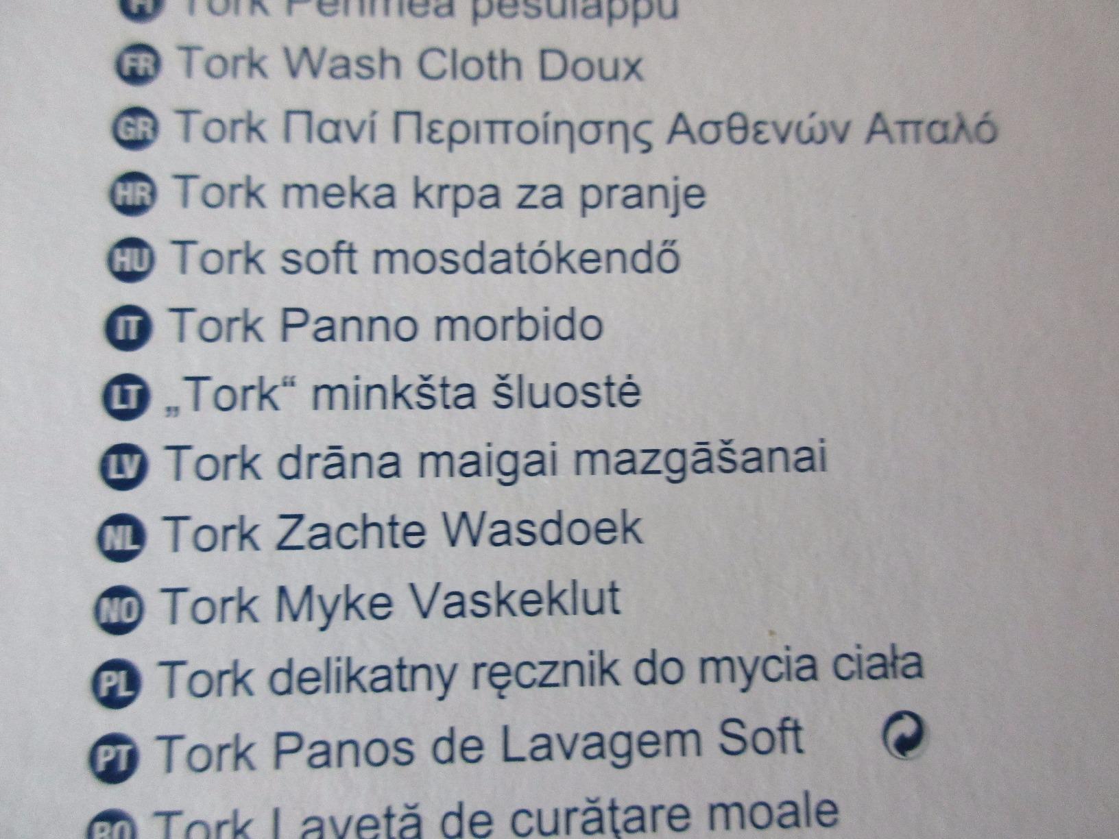 Tork 742200 Panno Lavaggio Monouso 135 pezzi extra morbido