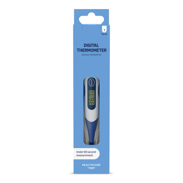 Healthcare by Amazon Termometro Digitale Blu Rapido