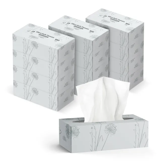 by Amazon Fazzoletti Viso 4 veli 12x100 fogli morbidi