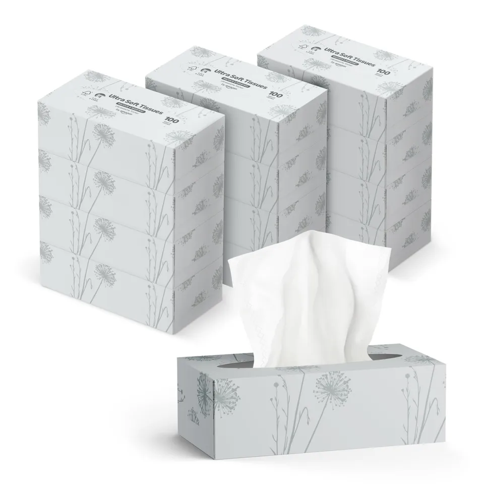 by Amazon Fazzoletti Viso 4 veli 12x100 fogli morbidi