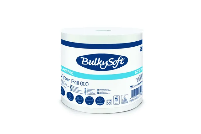 Bulkysoft Classic Wiper Roll 600 bobina carta 600