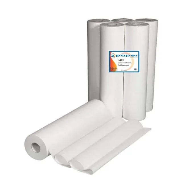 Zpaper L190 lenzuolino medico 6 rotoli 60 cm 2 veli