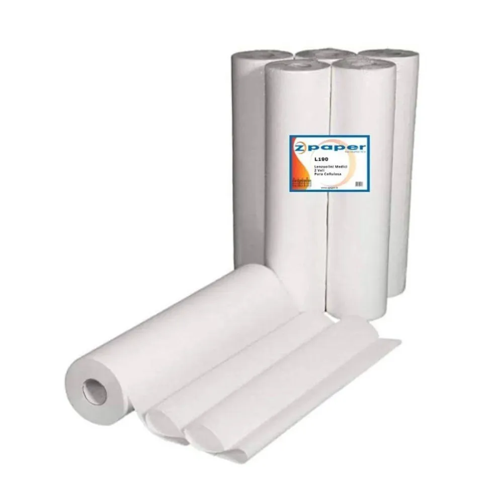 Zpaper L190 lenzuolino medico 6 rotoli 60 cm 2 veli