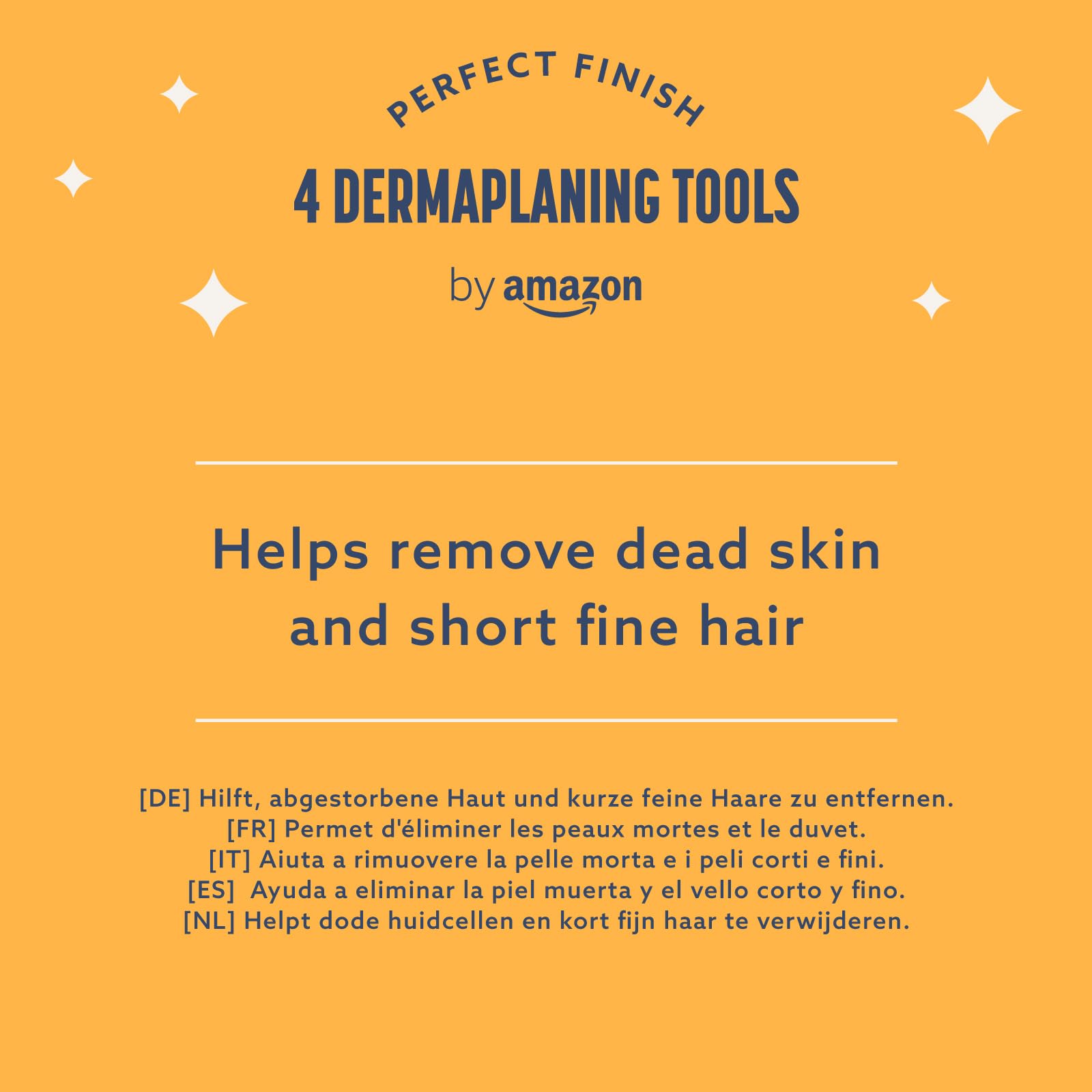 by Amazon Dermaplane Rasoio Sopracciglia 4 pezzi esfoliante