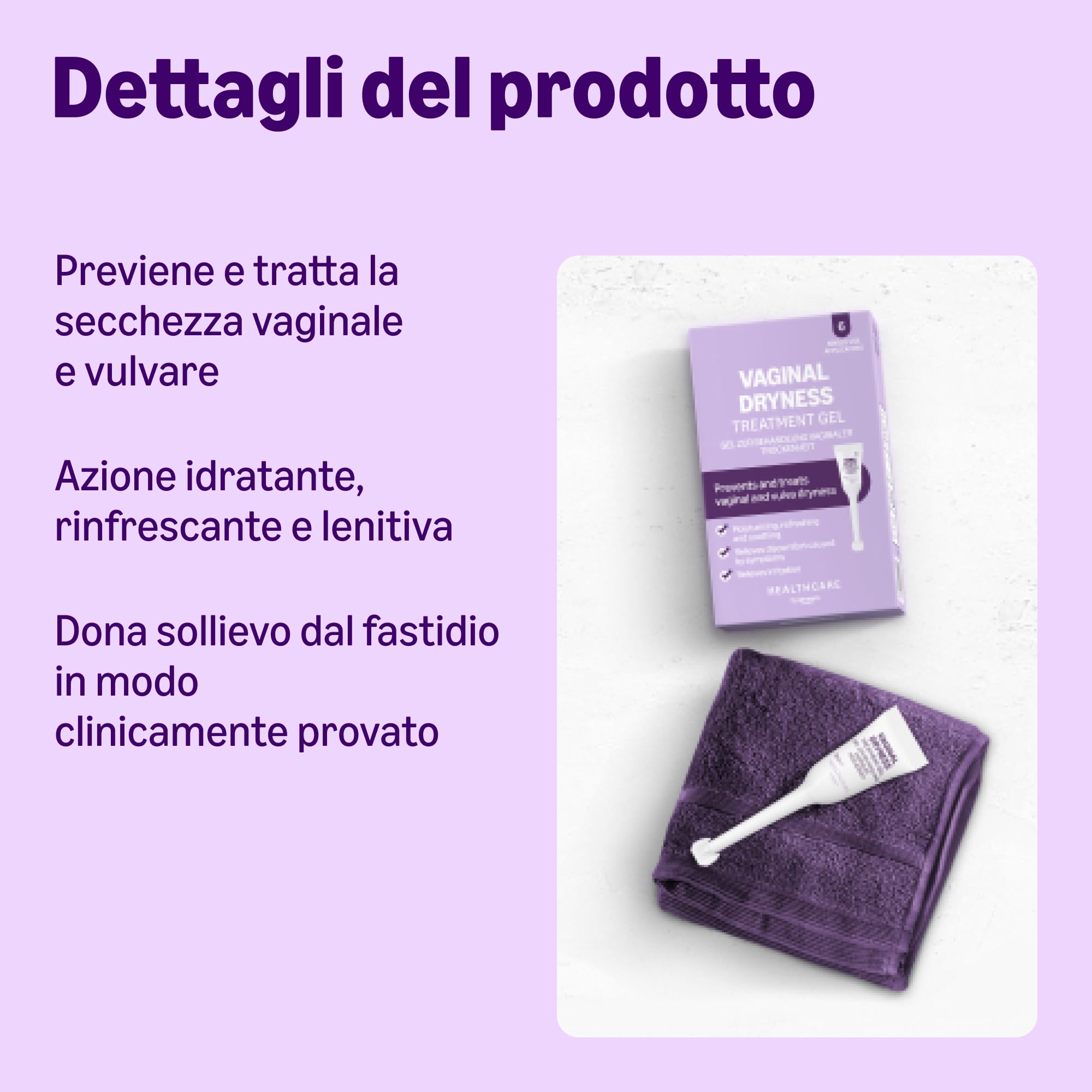 Healthcare by Amazon gel secchezza vaginale 6x5 ml idratante