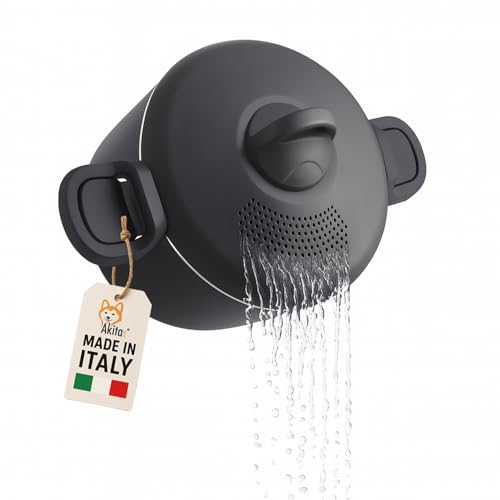 Akitaink Scolì pentola 22 cm 5L con scolapasta antiaderente
