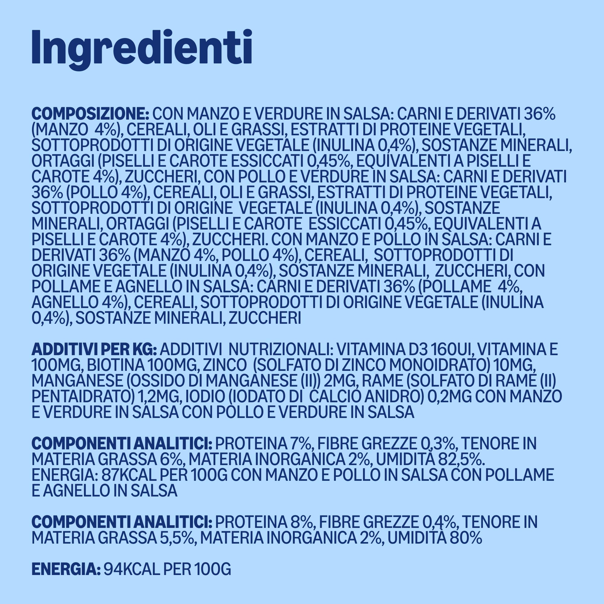 by Amazon Cibo Cani Adulti Salsa Carne 48x100 g