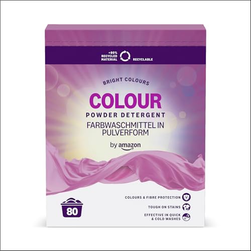 by Amazon detersivo polvere colorati 4,8 kg 80 lavaggi