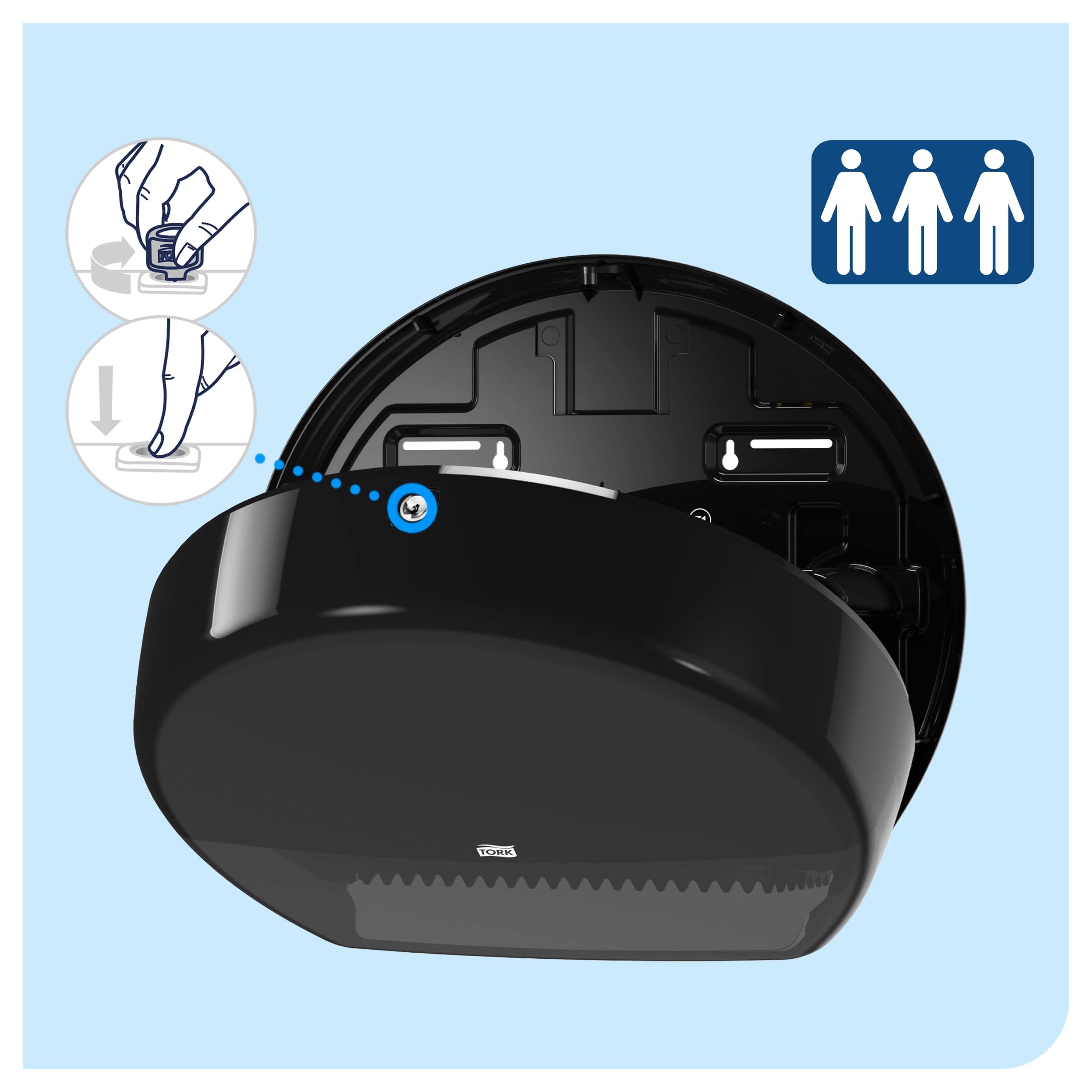 Tork Elevation 554008 dispenser carta igienica jumbo nero T1