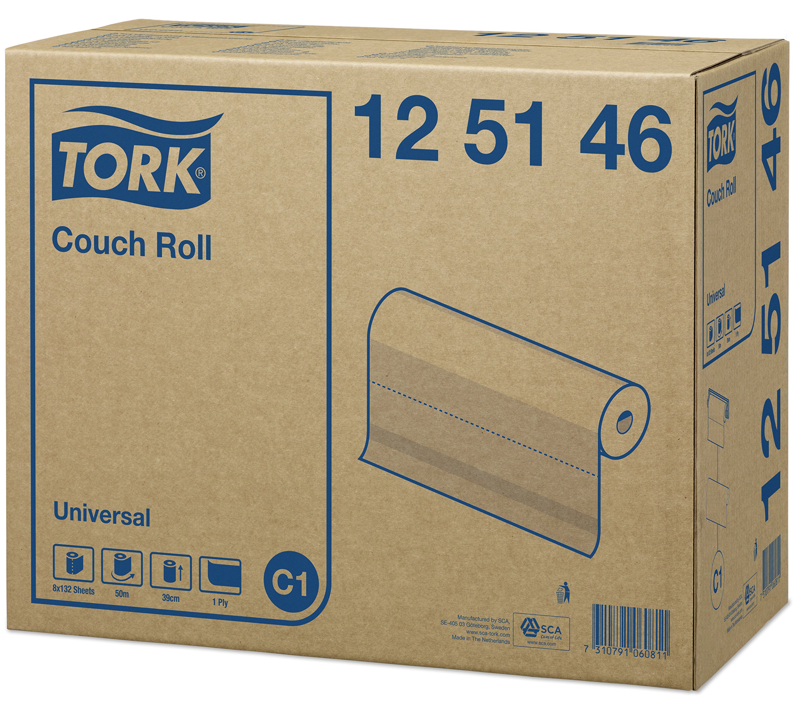 Tork Universal 125146 rotolo coprilettino 8x50 m 39 cm