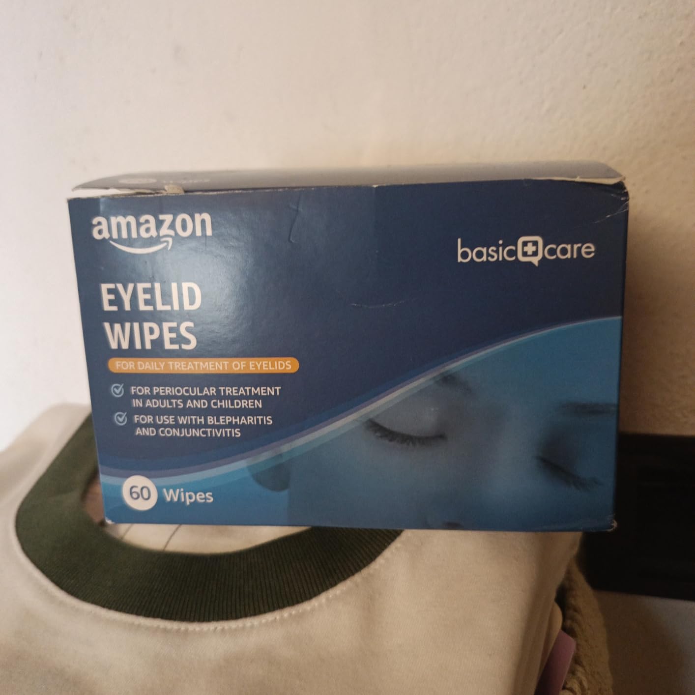 Healthcare by Amazon salviettine palpebre 60 pezzi inodori