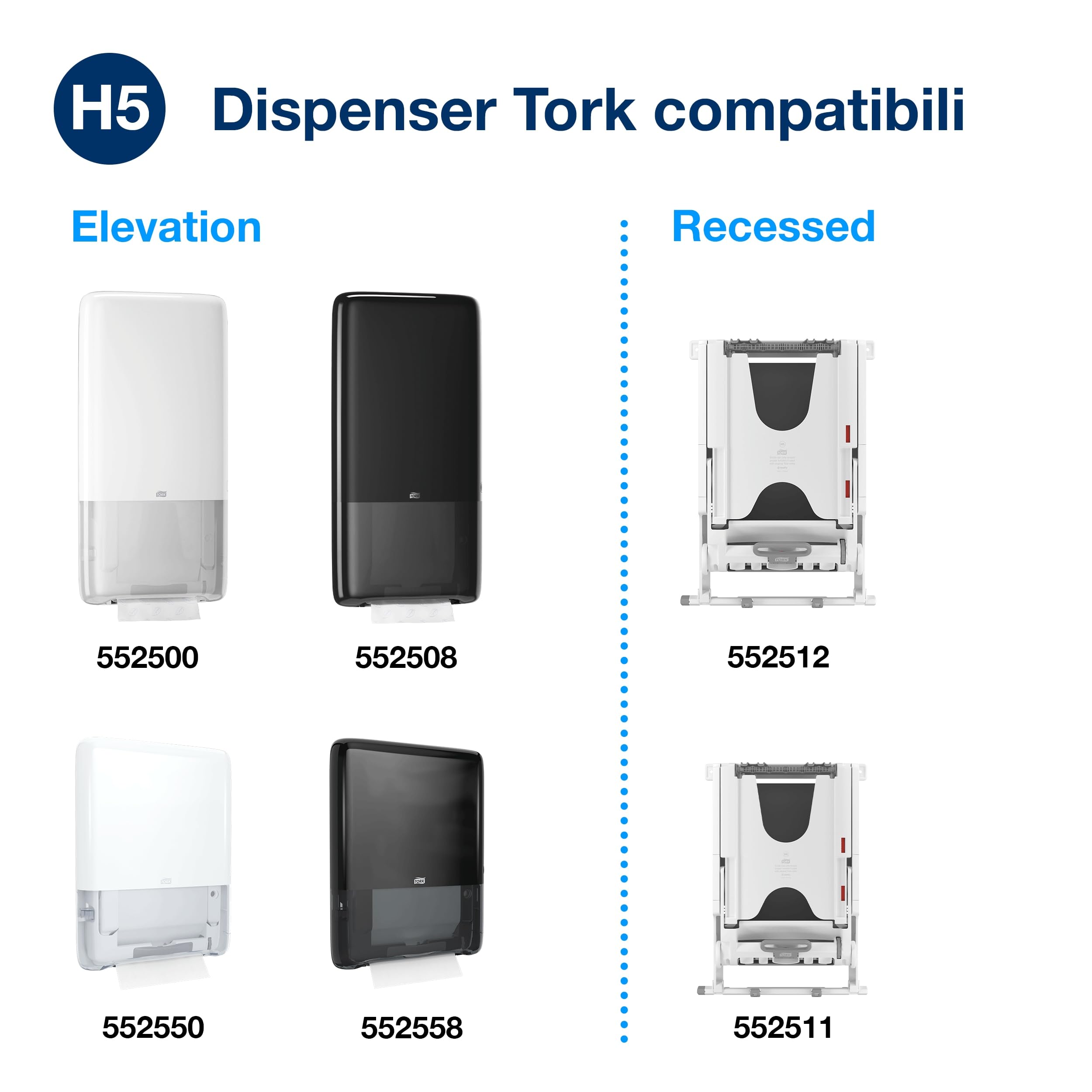 Tork PeakServe Universal 100585 asciugamani carta H5 12x410