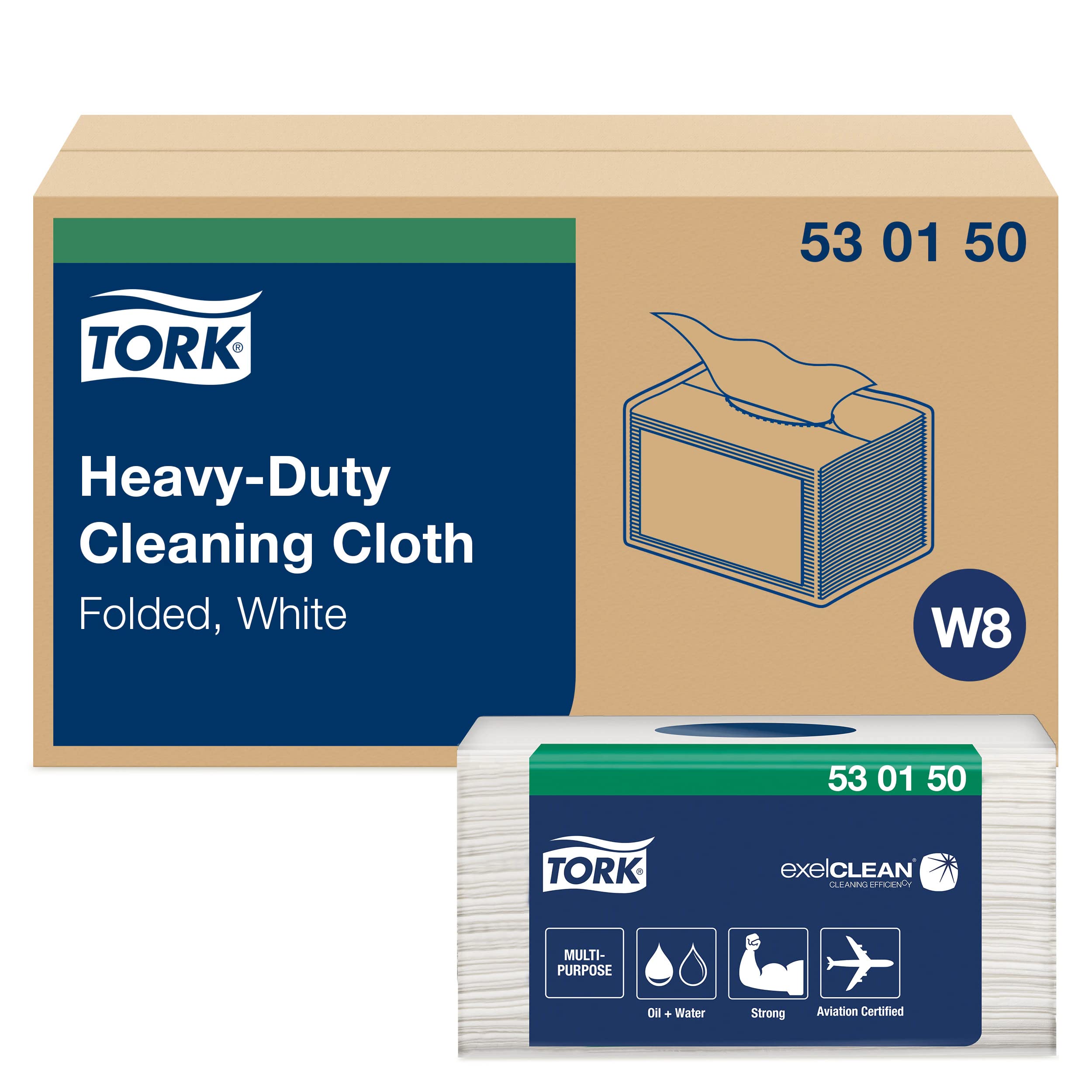 Tork W8 194450 panni pulizia blu 8x40 pezzi 320 totali