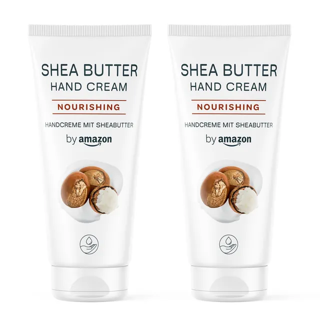 by Amazon Burro di Karité Crema Mani 2x100 ml pelli secche