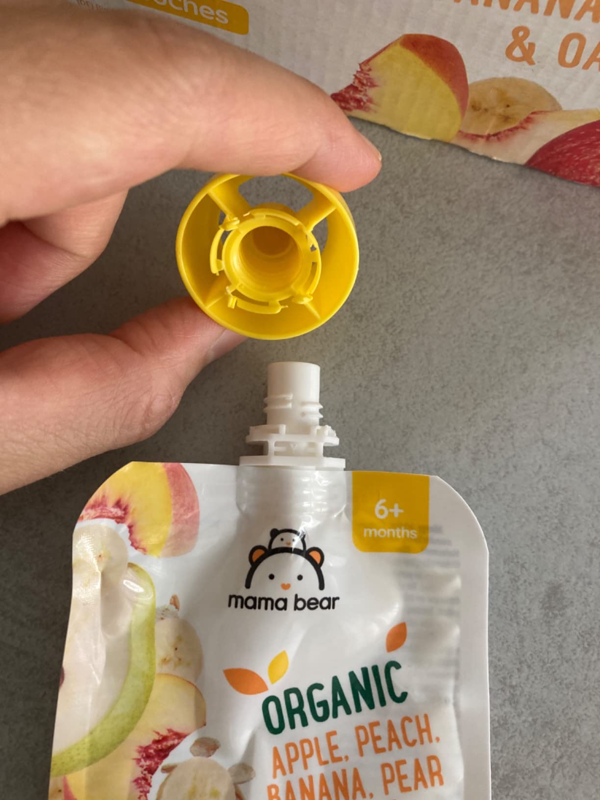 Mama Bear Pouch Purea Mela Pesca Banana Pera 6x90g Bio