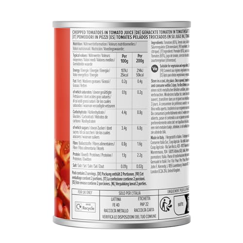 by Amazon pomodori italiani in pezzi 400g lattina