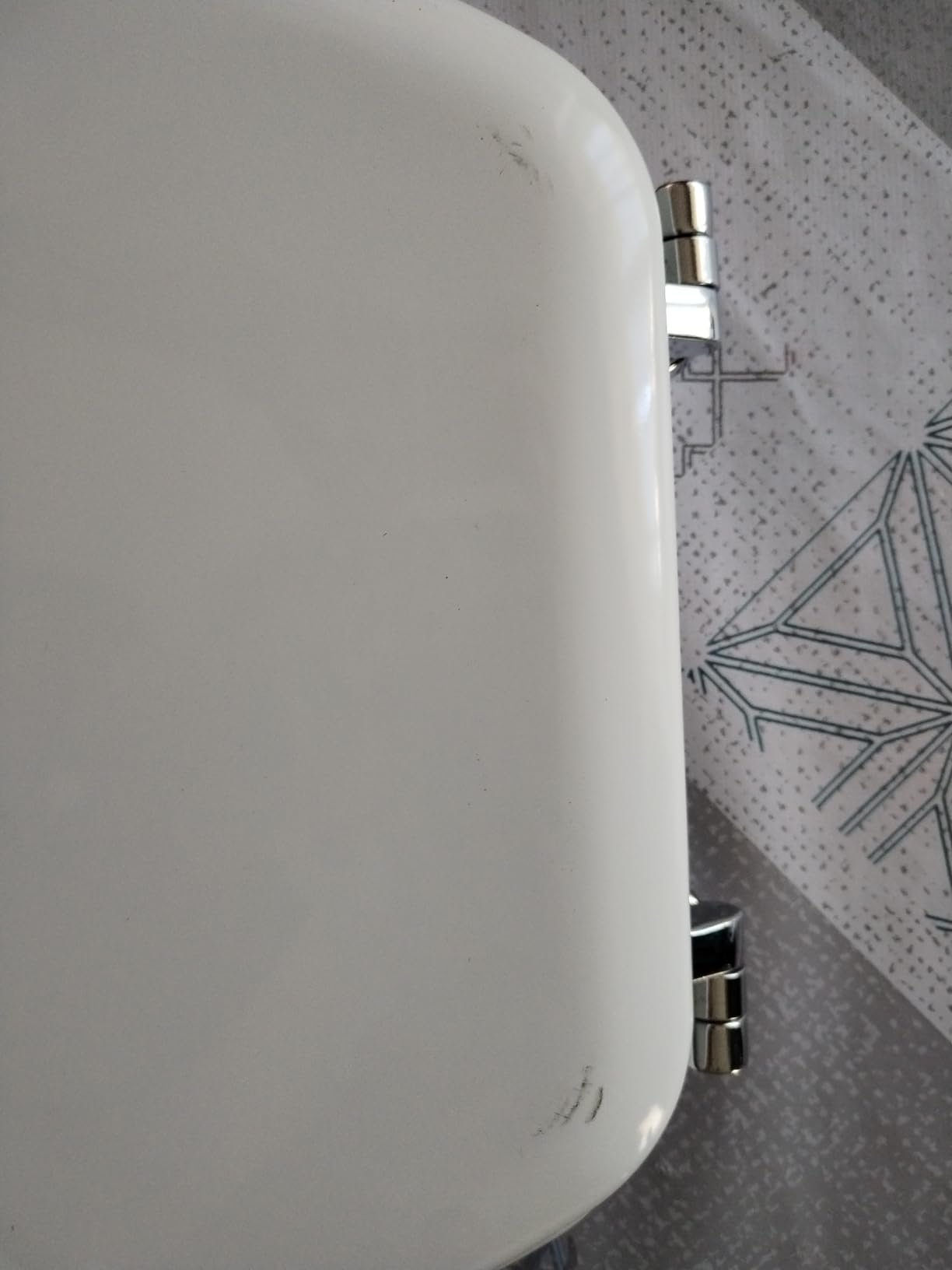 Akitaink copriwater universale legno MDF bianco