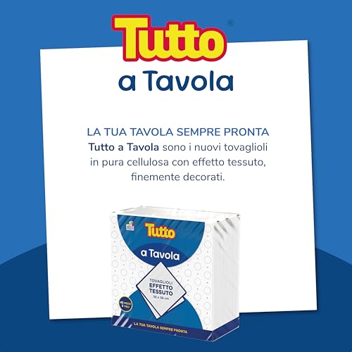 Tutto a Tavola tovaglioli 45 pz 38x38 cm 2 veli decorati