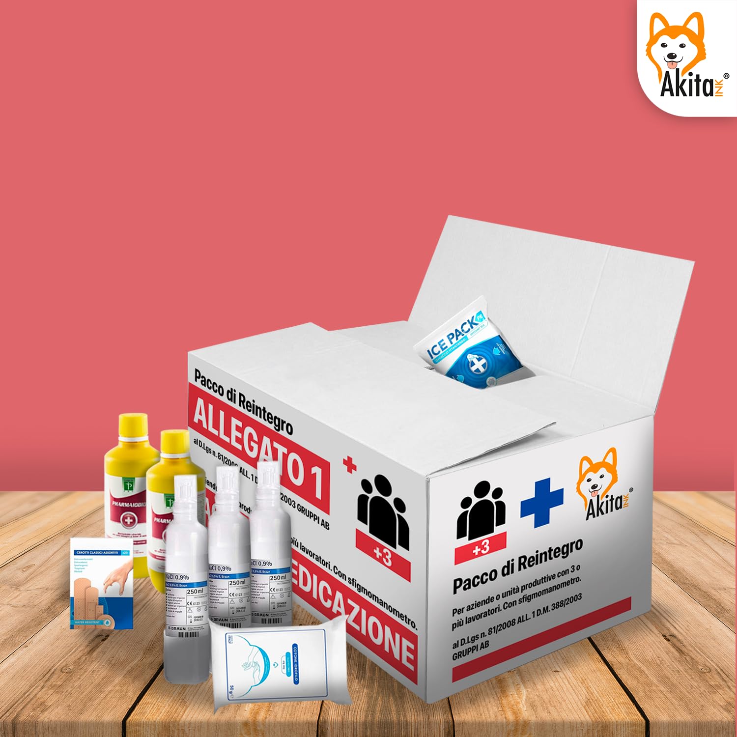 Akitaink kit reintegro Allegato 1 senza sfigmomanometro 1 kit