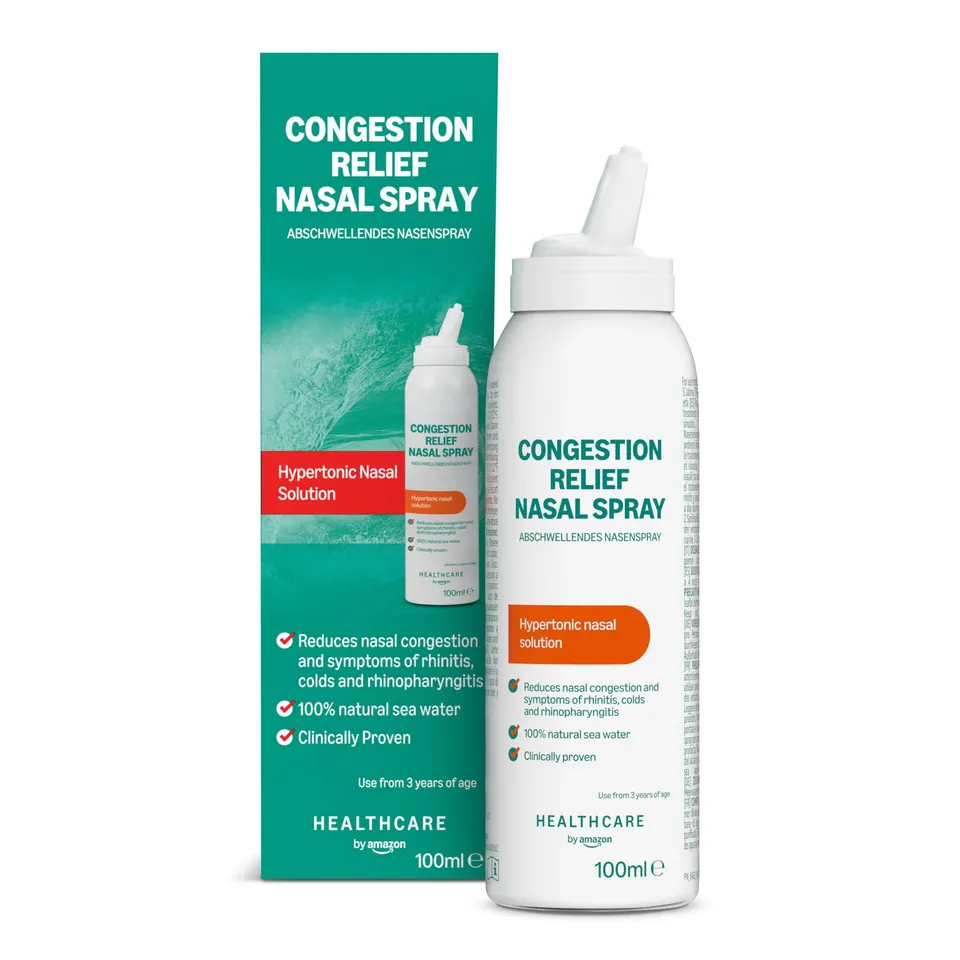 Amazon Basic Care spray nasale 100 ml soluzione ipertonica acqua di mare