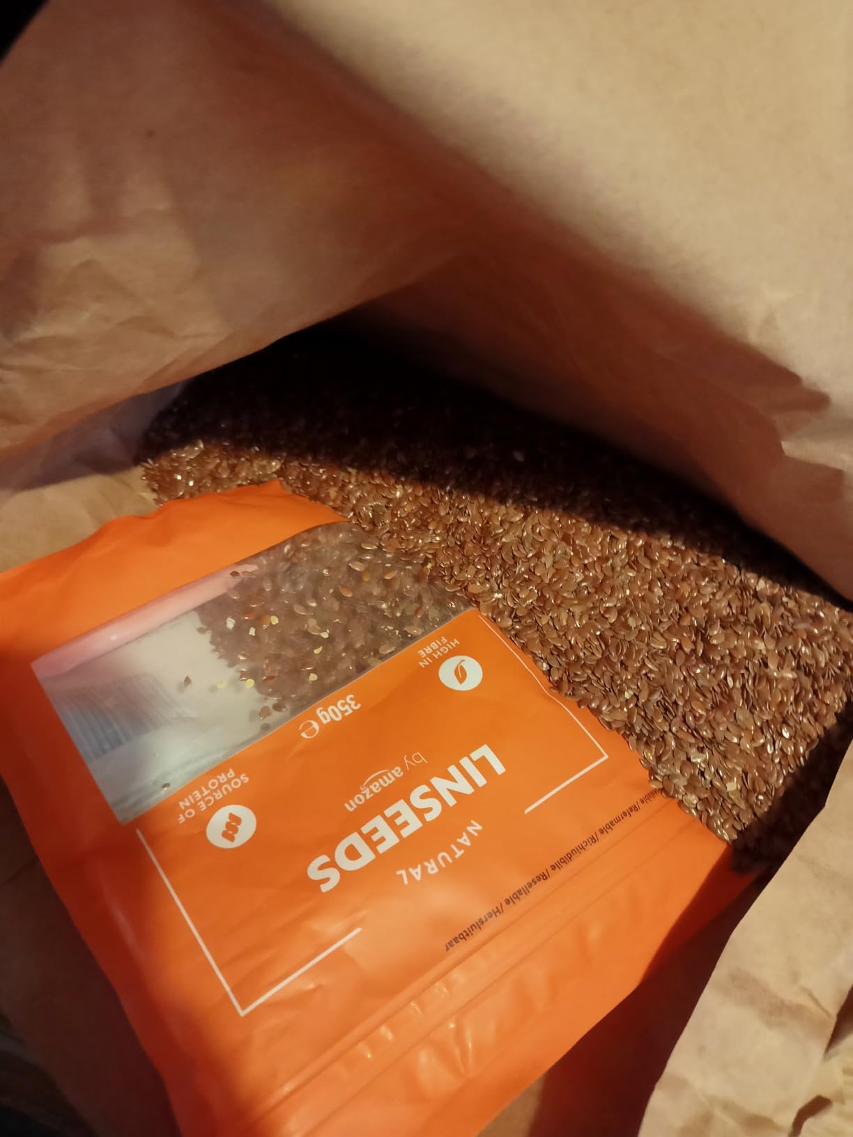 by Amazon semi di lino 350g ricchi di fibre