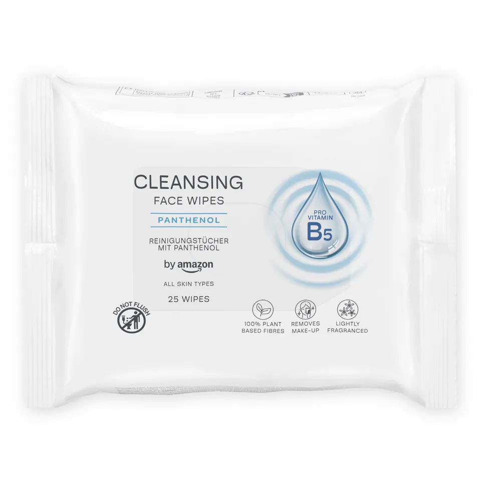 by Amazon Pantenolo Salviette Detergenti Viso 25 Pezzi delicate