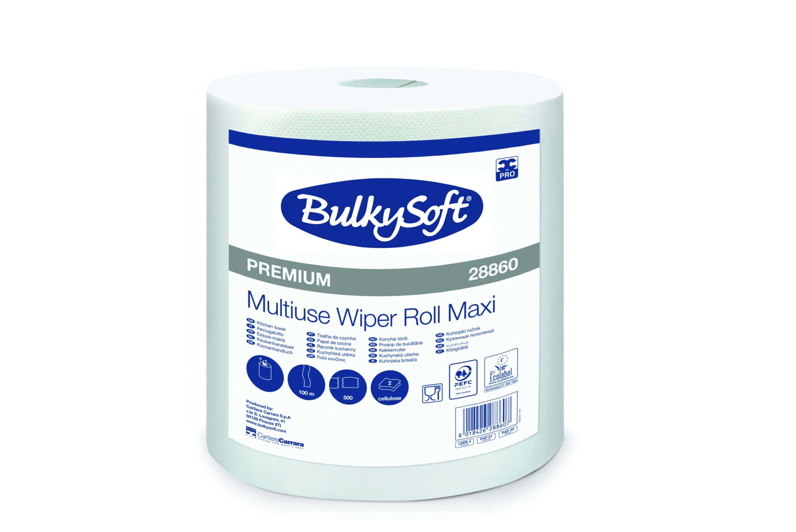 Bulkysoft Premium Multiuse Wiper Roll Maxi rotolo multiuso