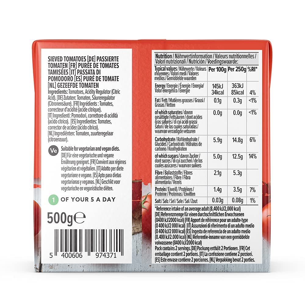 by Amazon Passata di Pomodoro Italiano 500 g Vegana