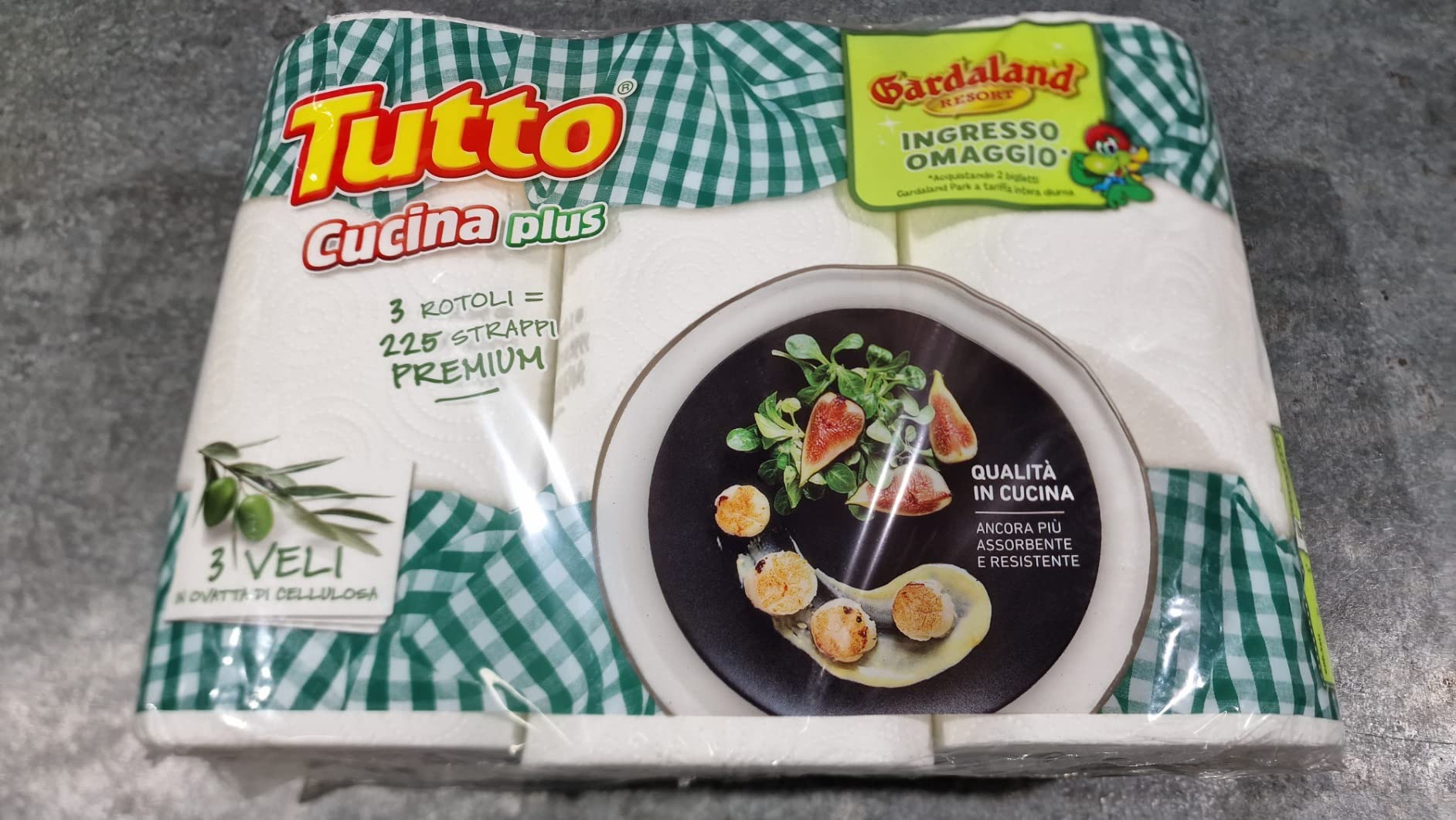 Tutto Cucina Plus carta cucina 3 veli 30 rotoli x 75 strappi assorbente