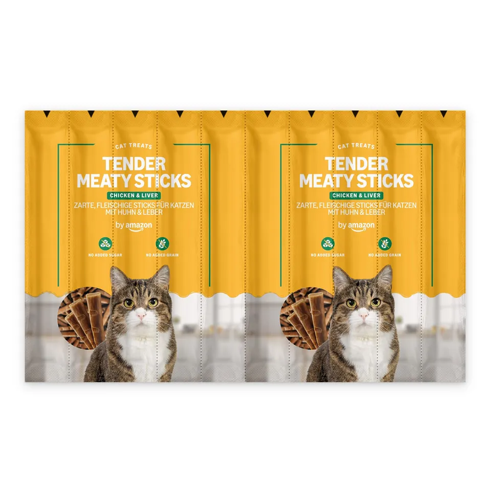 by Amazon Bastoncini Gatti pollo fegato snack 50 g senza cereali