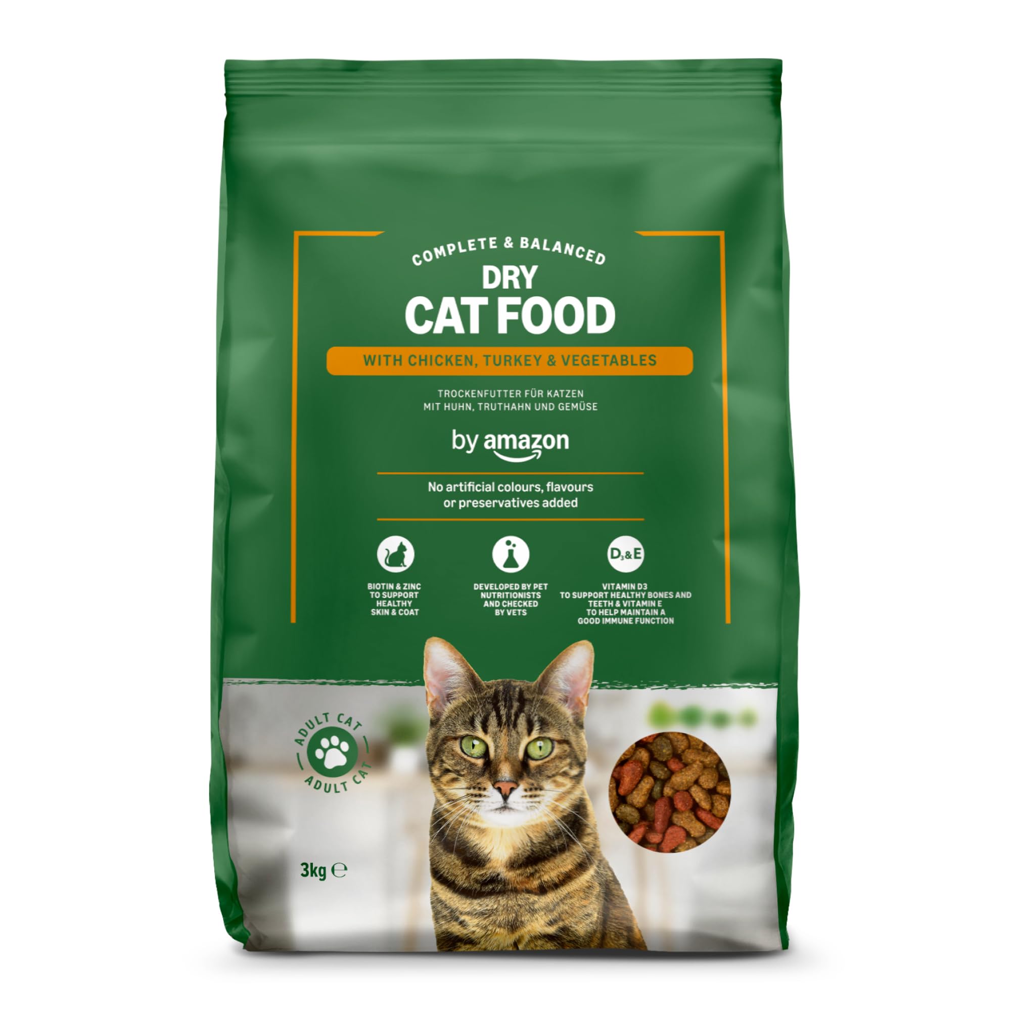 by Amazon Crocchette Gatto Pollo Tacchino 3 Kg Adulti