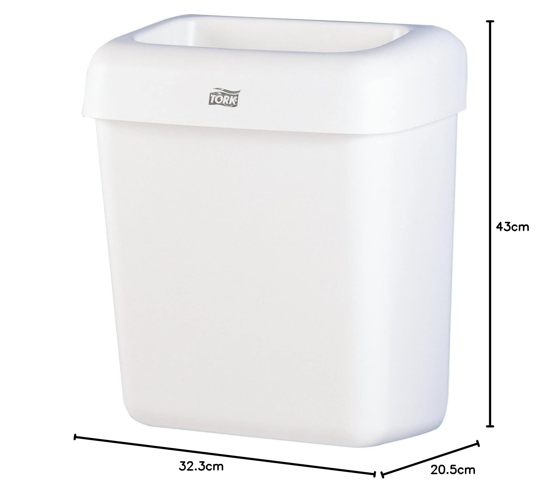 Tork cestino rifiuti 20 L bianco da parete