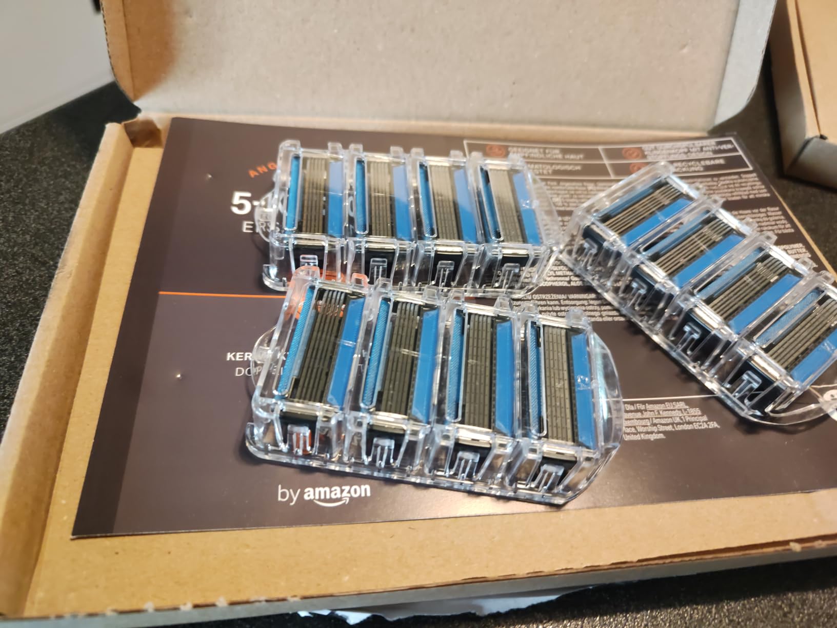 by Amazon ricariche rasoio uomo 5 lame 12 pezzi pelli sensibili