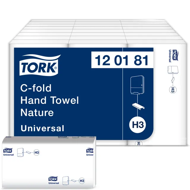 Tork Universal 120181 asciugamani piegati a C naturale 4608 pz