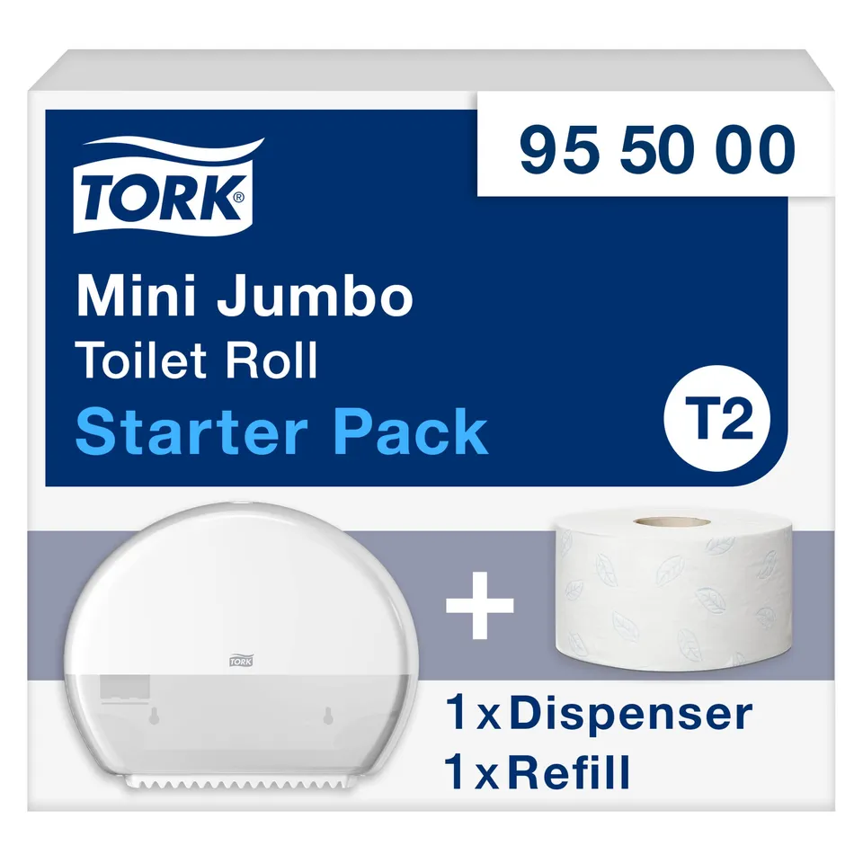 Tork Mini Jumbo 955000 dispenser carta igienica starter pack 170 metri