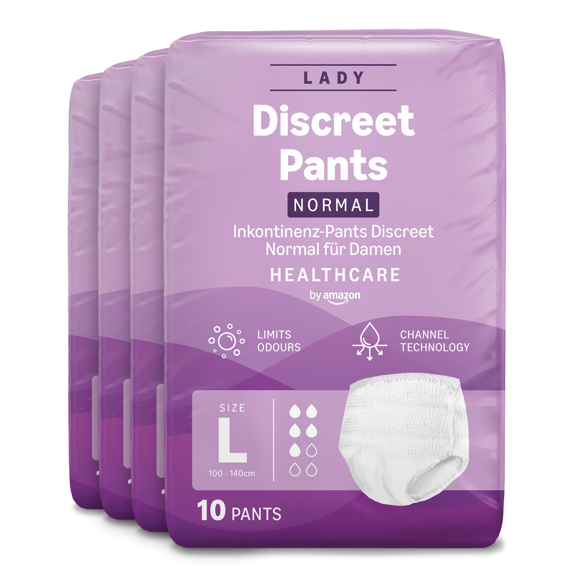 Healthcare by Amazon Slip Plus pannoloni donna M 40 pezzi assorbenti