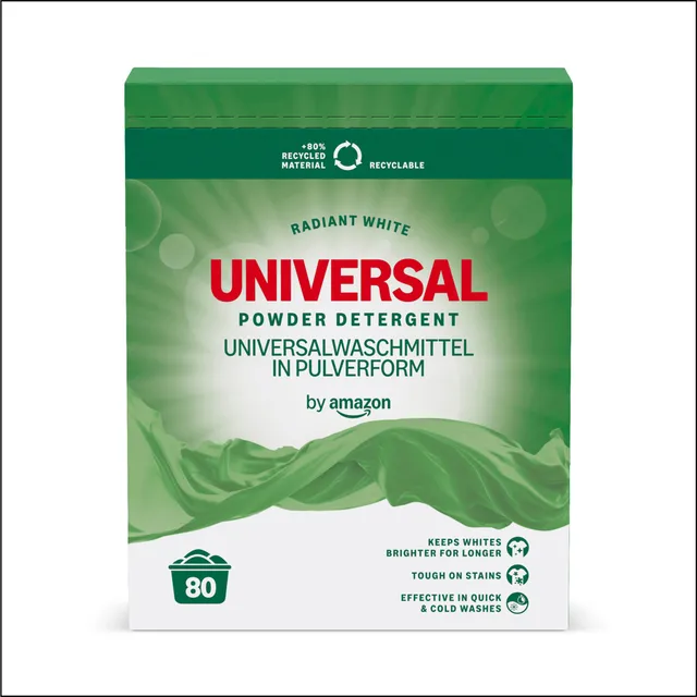 by Amazon Detersivo Polvere Universale 4,8 kg 80 Lavaggi