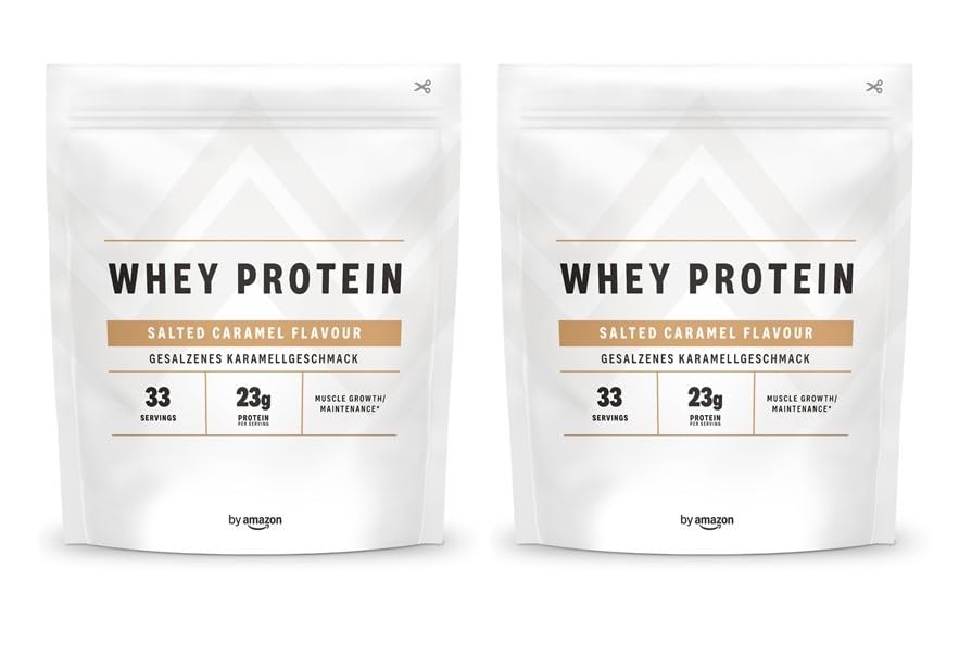 by Amazon Nutrition Siero Latte Proteine 2x1kg Caramello Salato