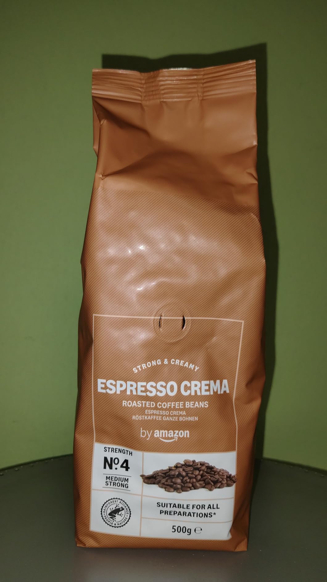by Amazon Espresso Crema caffè in grani 2x500g tostatura chiara