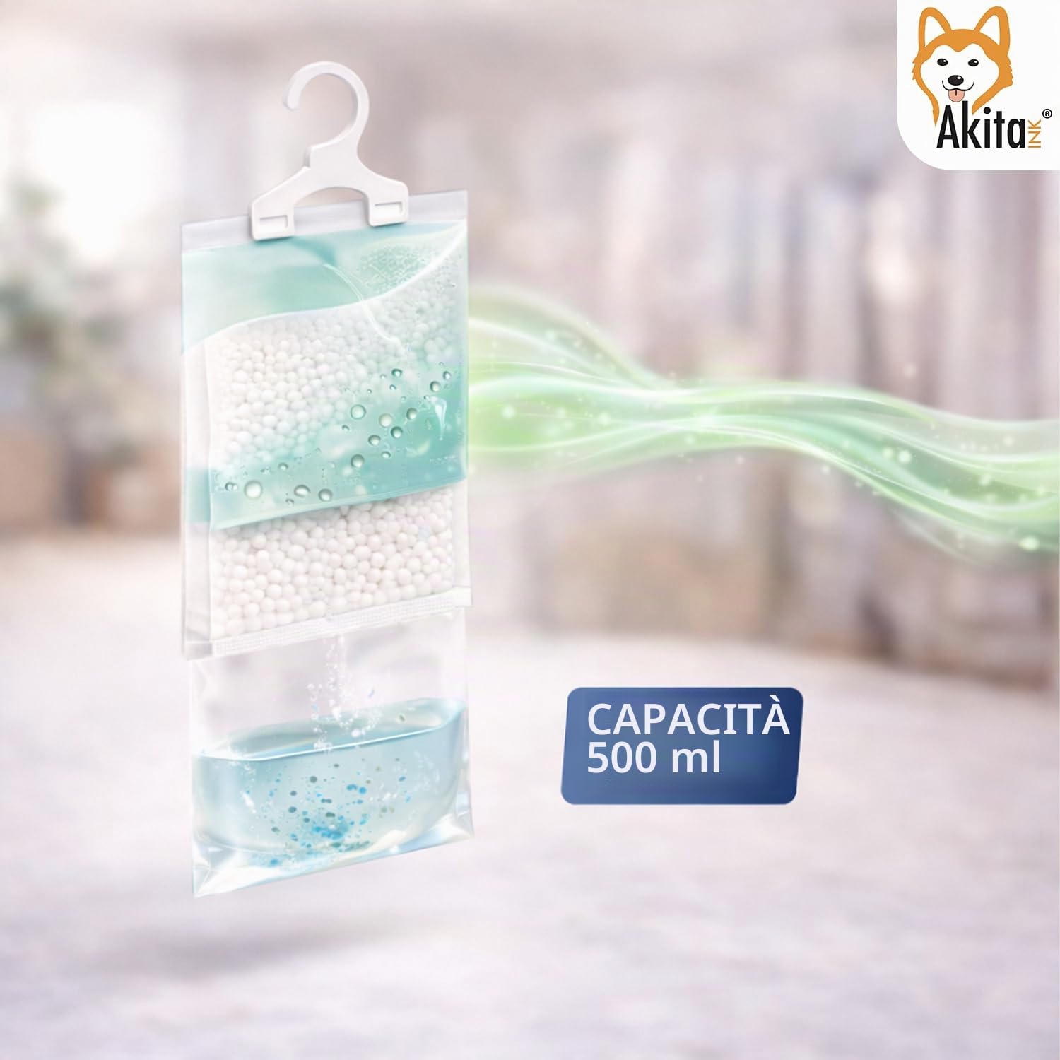 Akitaink assorbiumidità appendere 500ml 12 pezzi profumati