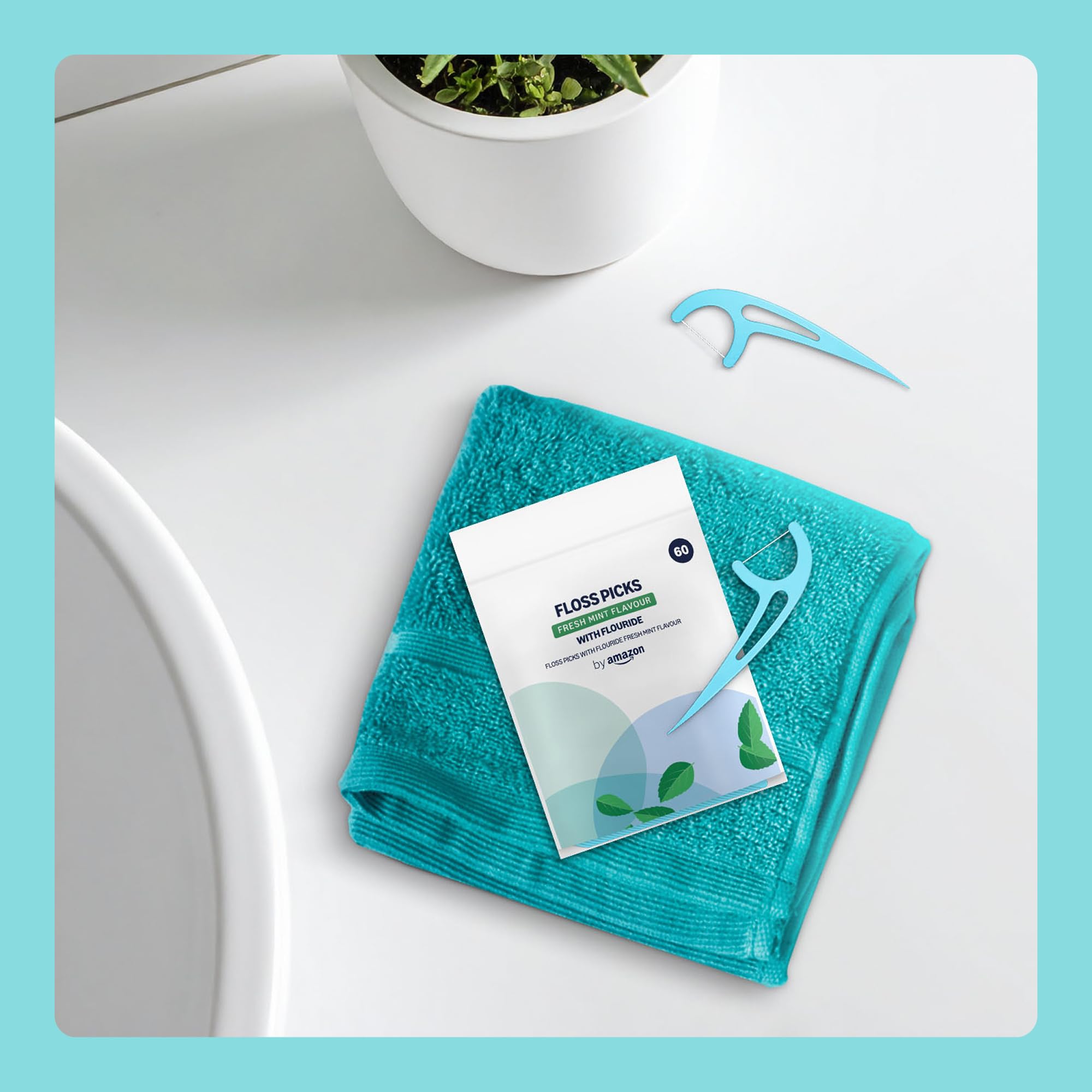 by Amazon Forcelle Interdentali Menta 180 pz Fluorurate