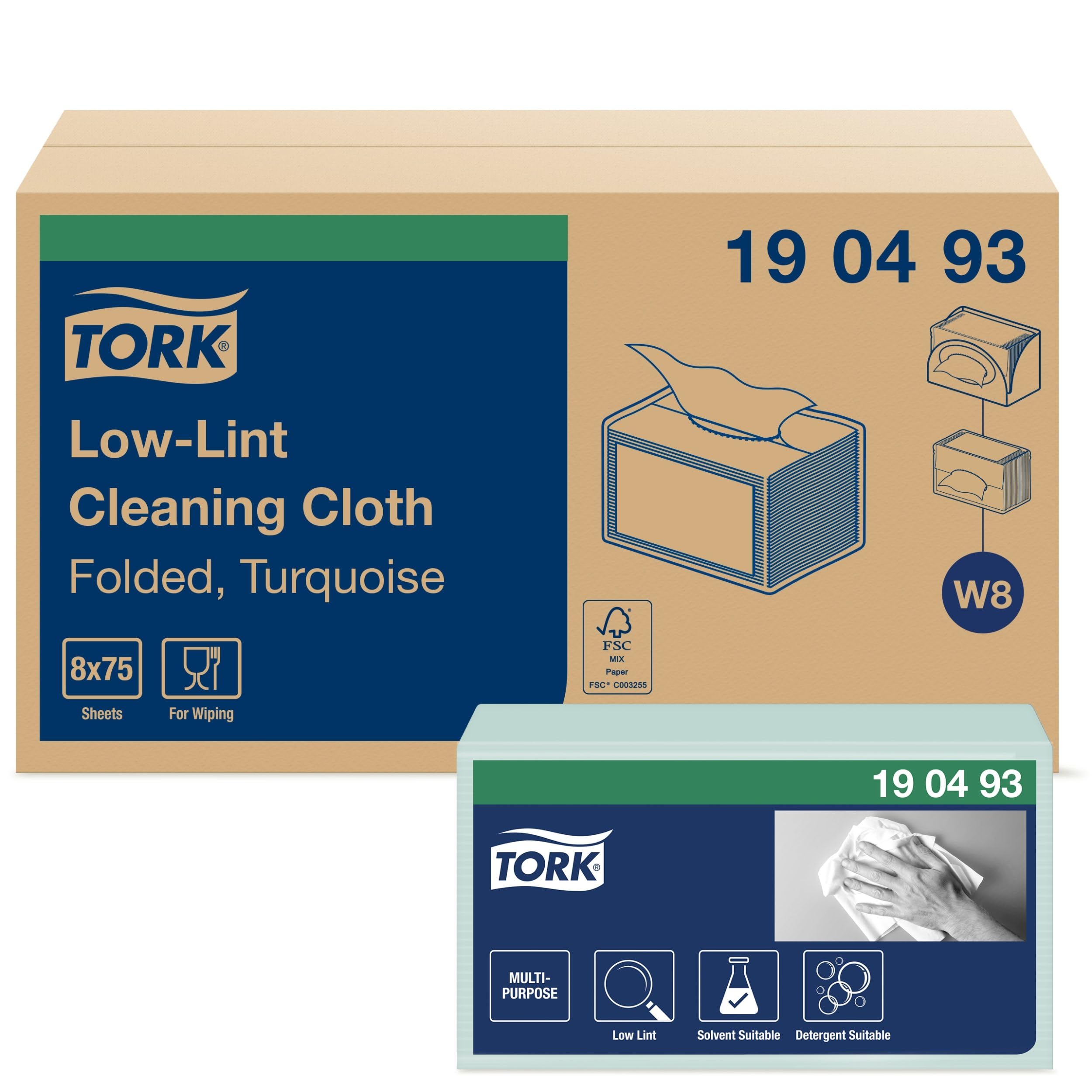 Tork W8 194450 panni pulizia blu 8x40 pezzi 320 totali