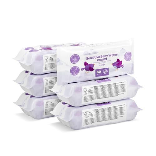 by Amazon Sensitive Baby Salviette Umidificate 6x60pz