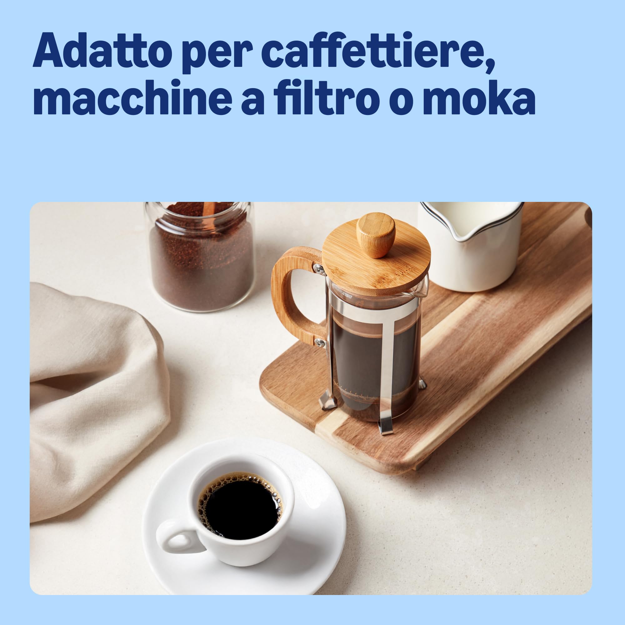 by Amazon Decaffeinato caffe macinato 1 kg 4x250 g moka