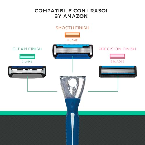 by Amazon Ricariche rasoio uomo 3 lame 12 pezzi aloe