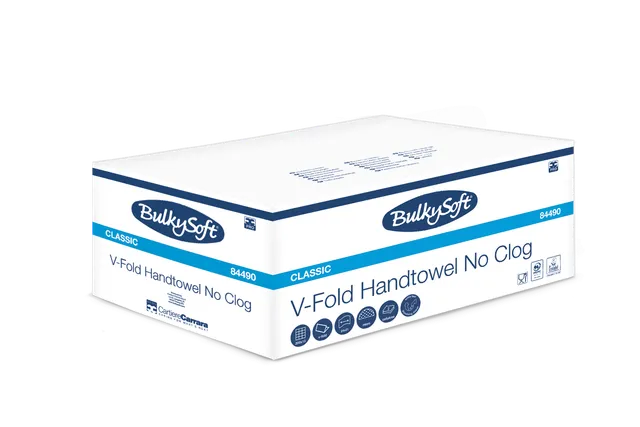 Bulkysoft Classic asciugamani V-Fold No Clog
