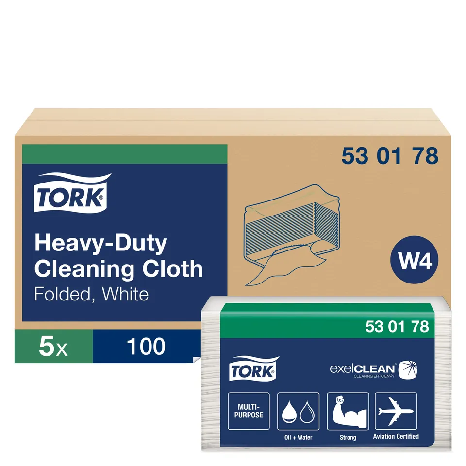 Tork 530178 panni pulizia bianchi W4 100 pz resistenti